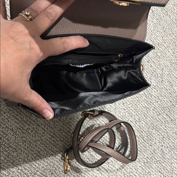 Brown and Snake Print Women's Bag - Picture 4 of 4